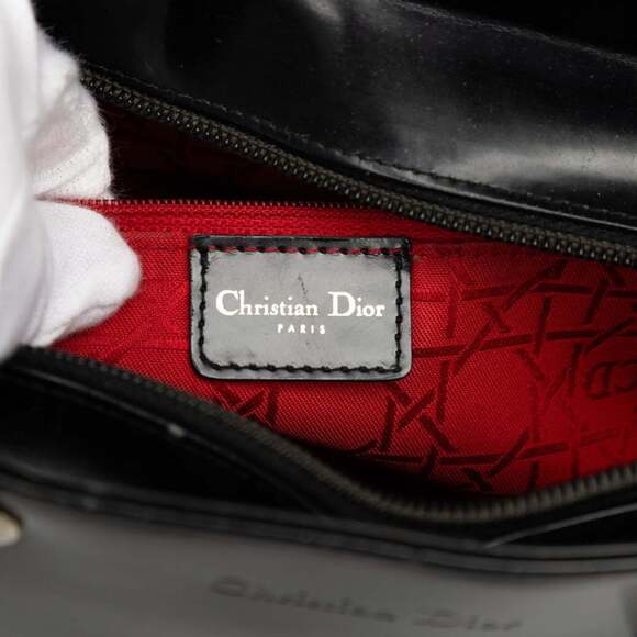 Christian Dior Dior Lady handbag in black patent leather for women. - Picture 5 of 6